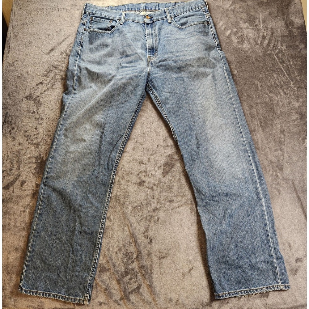 Levis 569 Jeans Mens 38x34 Blue Loose Straight Baggy Medium Wash Made In Mexico